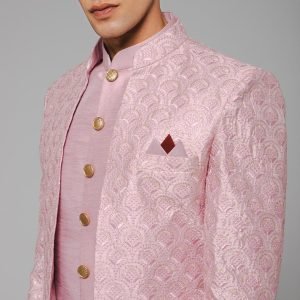 Royal Embroidery Brocade Ethnic Indo-Western Indian Asian Wedding for Men Fashion - Image 6